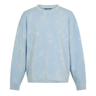 HUGO BOSS Hugo Heren Nustroyos Tie Dye Oversized Sweatshirt (Blauw)