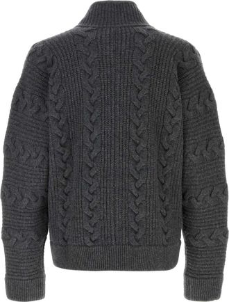 Versace Outerwear Cardigan - Gray