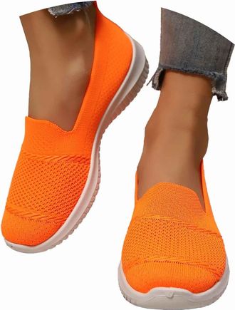 Generic Walking Shoes Womens Lightweight Wide H Slip-On Shoes Orthopaedic Shoes Summer Trainers Breathable Nurse Sports Shoes Comfortable Summer Shoes Trainer