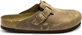 Birkenstock Mens Boston Soft Footbed Clogs In Brown Brown