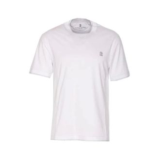 Brunello Cucinelli Hombre, Camisetas, Blanco, Talla: L