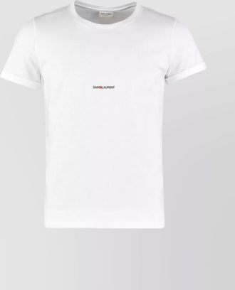 Saint Laurent logo print cotton t-shirt