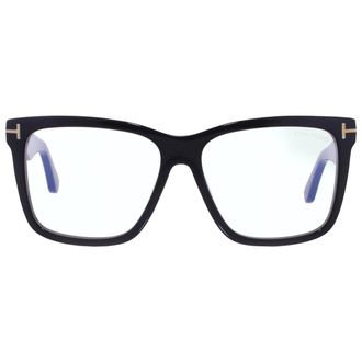 Tom Ford Blue Light Block with Gradient Smoke Clip On Square Mens Eyeglasses FT6069-B 001 54