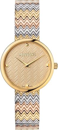 Missoni M1 Tricolor Bracelet Watch, 34mm in Ip Yellow Gold at Nordstrom Rack