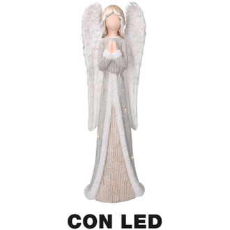Vacchetti Ngel De Resina Con Led Dorado Cm22x16h66