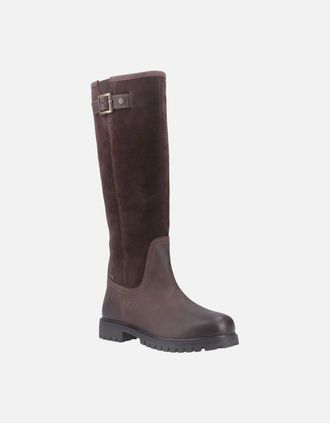 Hunter Womens Hunter Canna Tall Boot Leather Womens Brown Boots - Size: 7