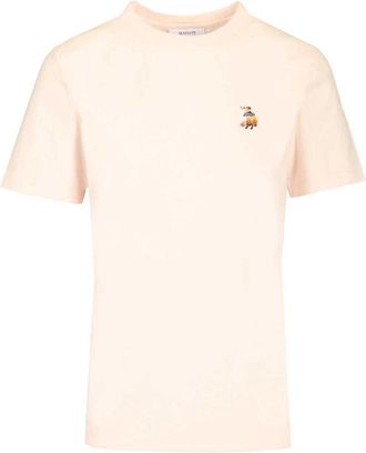 Maison Kitsun&eacute; Dreaming Fox Regular T-shirt - Dames - T-shirts - Paars - M - Katoen - Tops