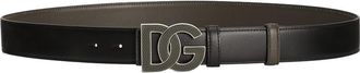 Dolce & Gabbana Leather belt with buckle