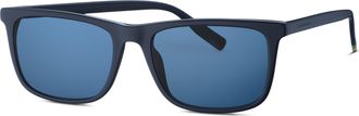 Tom Tailor Sonnenbrille TOM TAILOR Modell 676012, Herren, blau, leicht gl&auml;nzend, Sonnenbrillen Sonnenbrille, Form Karree/Eckig, Logoschriftzug auf B&uuml;gel, Kunstst