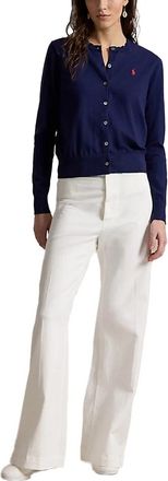 Ralph Lauren Embroidered Pony Cardigan - Navy