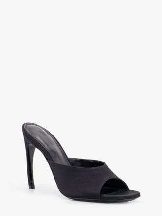 The Attico Womens Sandals Betta Satin Black