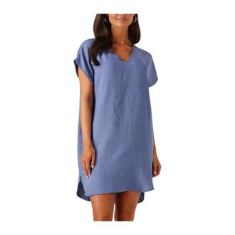 Ydence Ydence, Dames, Jurken, Blauw, Maat: 2XL