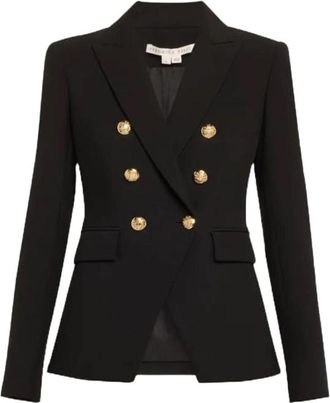 Veronica Beard Womens Miller Dickey Jacket, Black/Gold