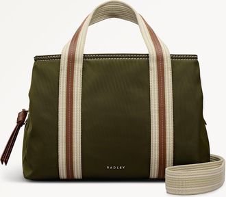Radley London Olive Green Medium Ziptop Grab Bag Halley Row SS26 Radley London