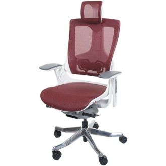Hhg Hhg - Silla De Oficina Merryfair Wau 2, Silla De Escritorio Silla Giratoria, Tapizada/malla, Ergon&oacute;mica, Rojo