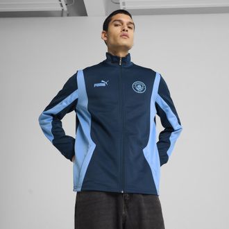 Puma Giacca Manchester City ftblNRGY+ da uomo, Abbigliamento, Blu, XL