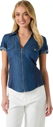 Guess Amaya Chambray Top