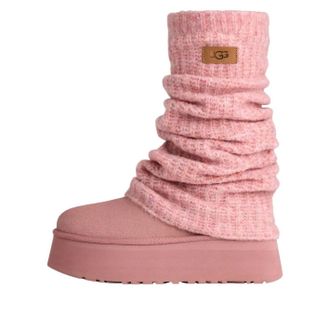 UGG (WMNS) UGG Classic Mini Dipper Legwarmer Boot Pink Dawn 1178990-PDW
