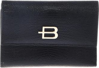 Baldinini Lizard Print Wallet - Dames - Portefeuilles - Zwart - ONE Size - Leer - Accessoires