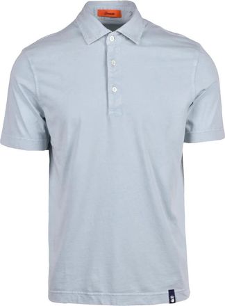 Drumohr Aquamarine Cotton Men Polo