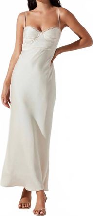 Astr Florianne Maxi Dress In Champagne