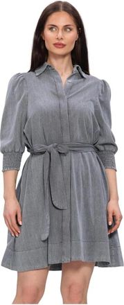 Est'seven Elise Jurk 26 - Dames - Shirt Kleedjes - Grijs - S - Kleedjes