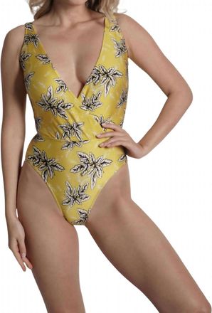 Sauipe Swimwear Jacky Jacky Deep Plunge One Piece Swimsuit In Spring