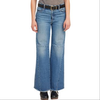SPRWMN Patch Pocket Flare Denim In Edith