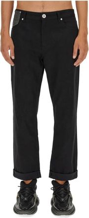 Balmain Strassed Pocket Regular Denim Pants - Heren - Regular Fit Jeans - Zwart - W30 - Denim - Jeans