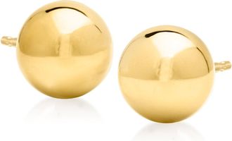 Ross-Simons Italian 8mm 18kt Yellow Gold Ball Stud Earrings