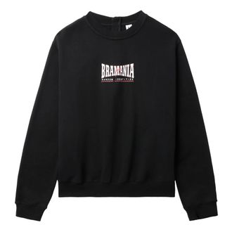 Random Identities Hoodies & sweatvesten, Heren, Zwart, S, Katoen, Sweatshirt Met Bramania Logo