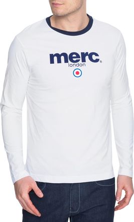 Merc of London Mens Fight, T-Shirt, White (White), S