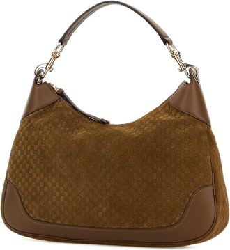 Gucci Womens With Shoulder Bag Brown Calf Skin