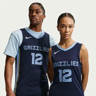 Nike Grizzlies Icon Edition 2020 Nike Mens NBA Authentic Jersey in Blue | CW3449-419