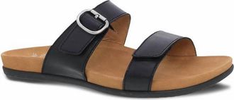 Dansko Womens Justine Sandals In Black Calf