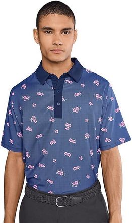 Callaway Azalea Gingham Print Polo Mens Clothing Peacoat : 2XL, Elastane/Polyester
