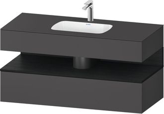 Duravit Qatego Lavabo Encastrado Con Base De Lavabo Consola, - Duravit