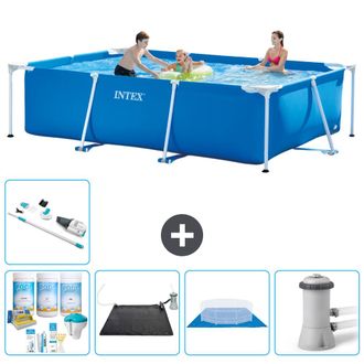 Intex Piscina Con Estructura Rectangular - 300x200x75 Cm - 7-piezas S20835