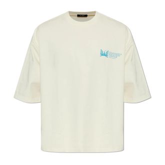 Willy Chavarria T-shirt Chavarria Recovery Center - Heren - T-shirts - Beige - S - Katoen - Tops