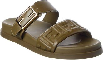 Fendi Fendi Feel Leather & Rubber Sandal
