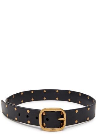Loewe Studded Leather Belt - Black - 80 (UK 10 / M)