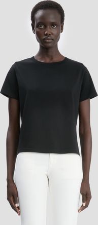 Victoria Beckham Shrunken Fit T-Shirt In Black XS