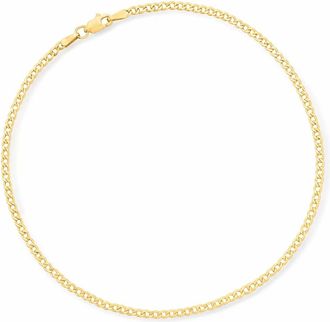Canaria Canaria 2.2mm 10kt Yellow Gold Curb-Link Anklet