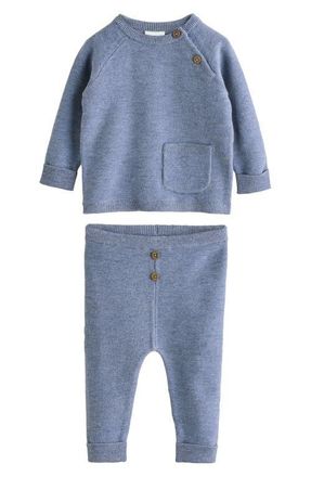 Next Sweater & Leggings Knit Set in Blue at Nordstrom, Size 12-18M