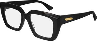 Bottega Veneta Zwarte zonnebril - unisex - Brillen - Zwart - 52 MM - Accessoires