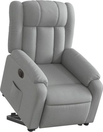 vidaXL Vidaxl - Sill&oacute;n El&eacute;ctrico Reclinable Elevable De Tela Gris Claro