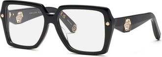 Philipp Plein Optical Frame - Dames - Brillen - Zwart - 55 MM - Accessoires
