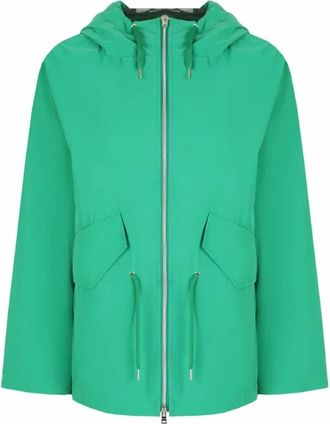 Herno Women Zip-Up Hoodie In Jolly Green
