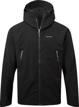Craghoppers Heren Dynamic Pro II waterdichte jas (Zwart)
