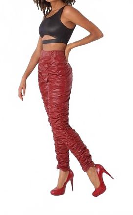 For Her Bold Femme Pants In Burgundy